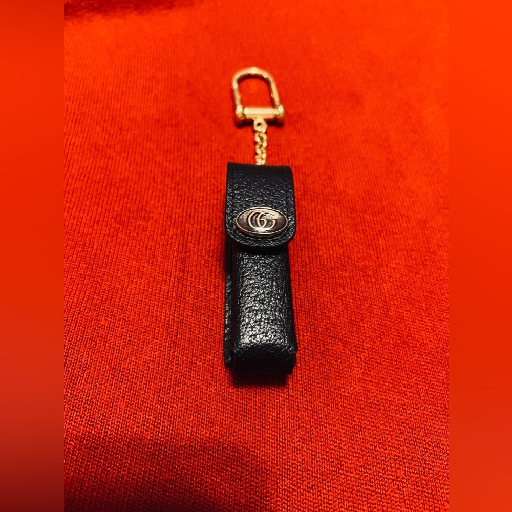 Gucci lipstick holder purse charm